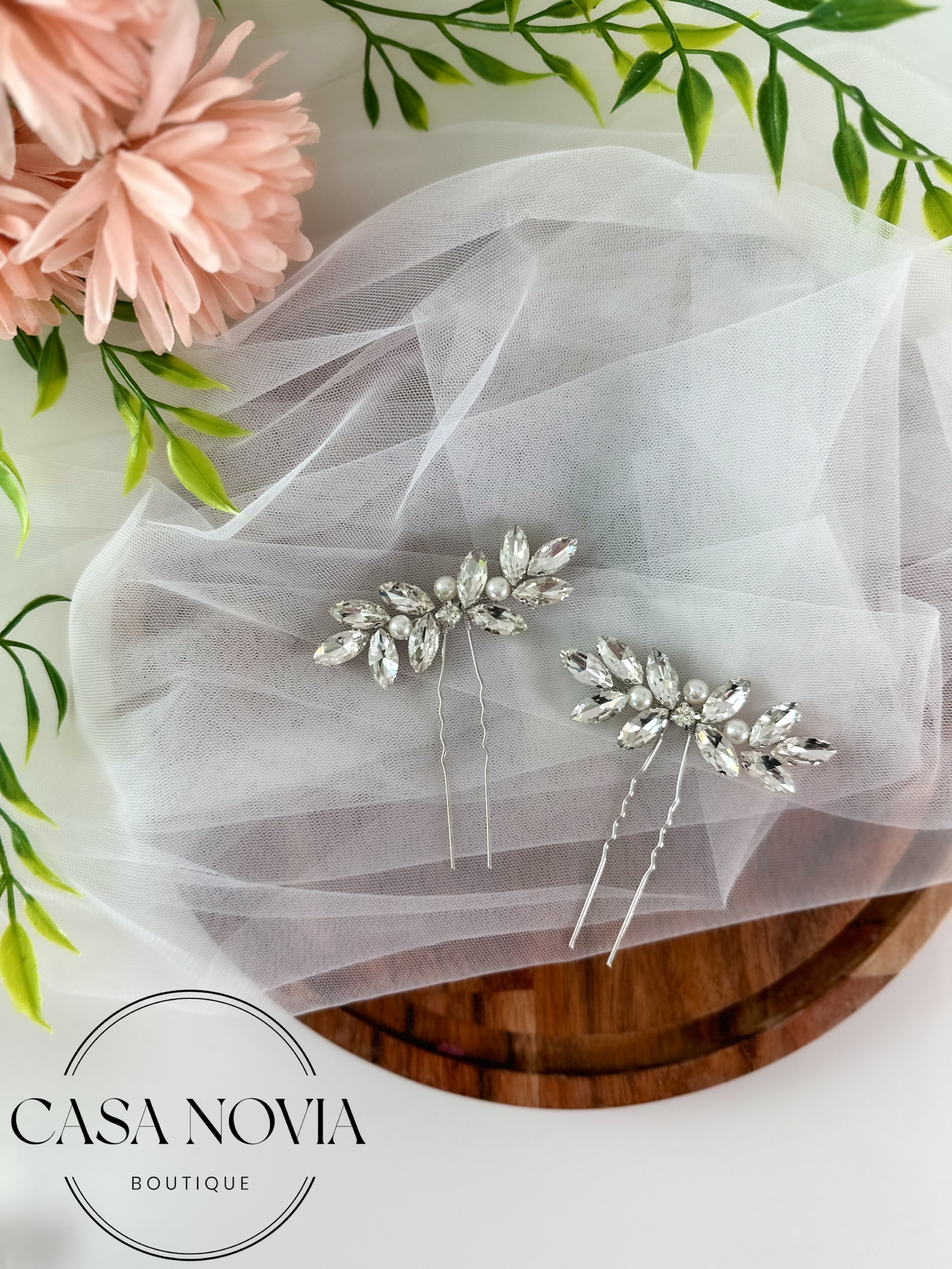 Selma Crystal Rhinestone Hair Pin